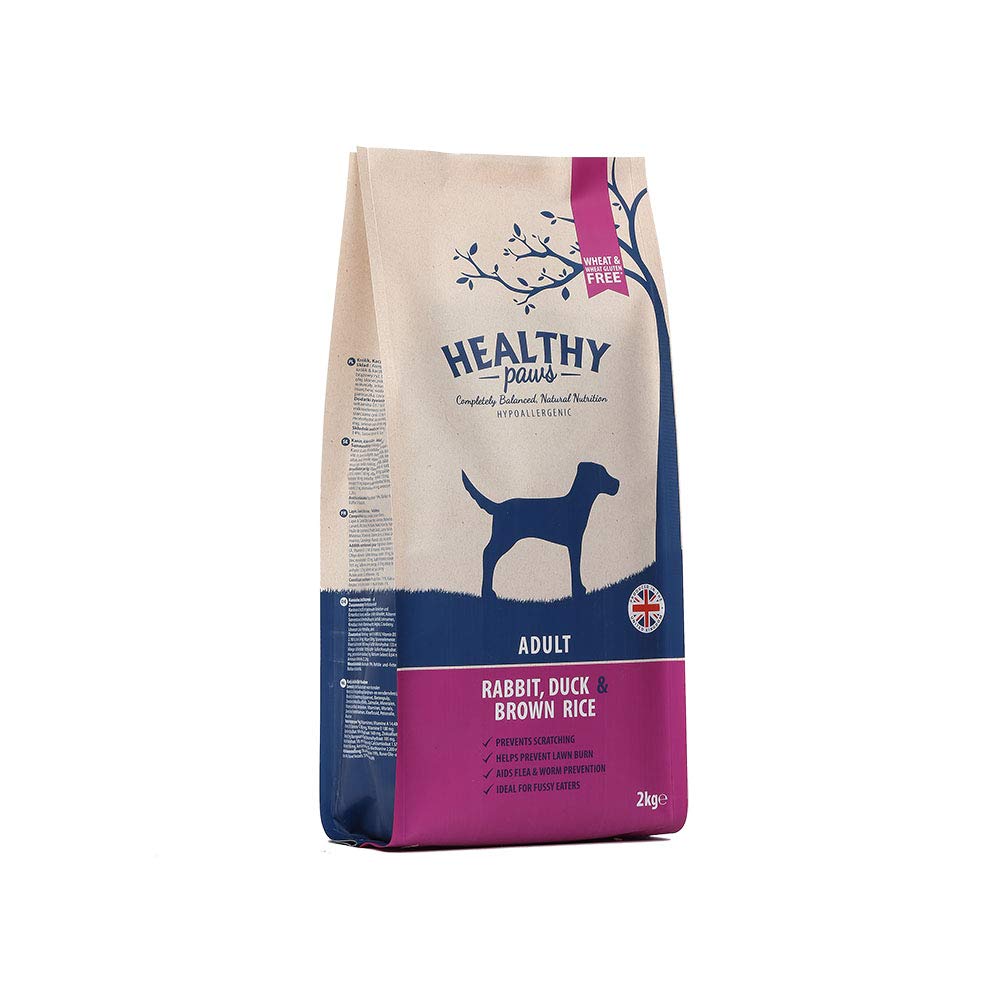 Happy PetsHealthy Paws Rabbit, Duck & Brown Rice Adult 2kg