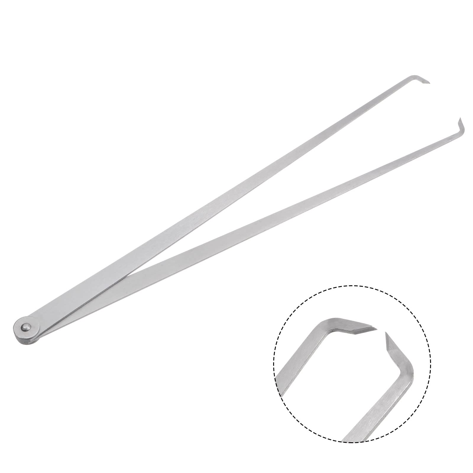 QUARKZMAN Calibro A Frizione Rigida Per Misurazioni Interne 600mm 24 Pollici Acciaio Per Utensili Strumento Di Misurazione Interna A Frizione Rigida Per Intagli Modellatura Scultura, Argento