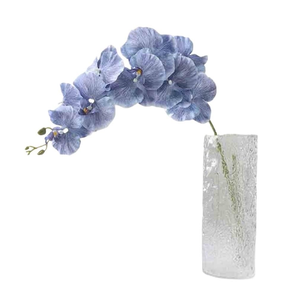 CFY652 Floral Arrangements Purple Blue Single Phalaenopsis Simulation Flowers Fake Flowers Living Room Arrangement Decorative Flowers Weddings