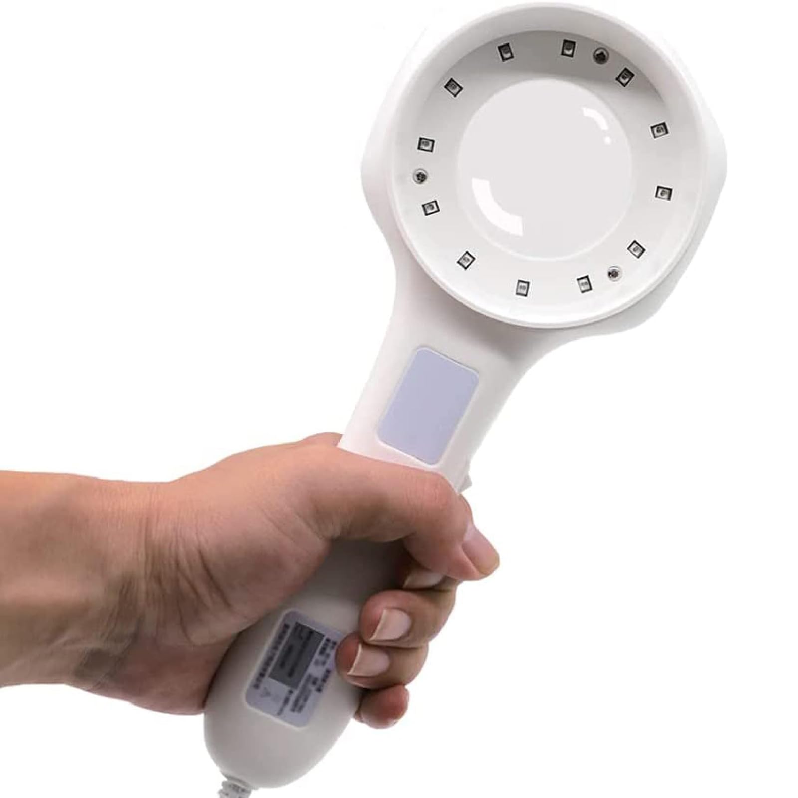 TsoLay Woods Lamp Hautanalysator, Hand-Hautdetektorlicht Mit Vergrößerungs- Und 14-teiliger LED-Ring-Kaltlichtquelle, Für Hautpflege, Haustier-Hunde-/Katzenpflege