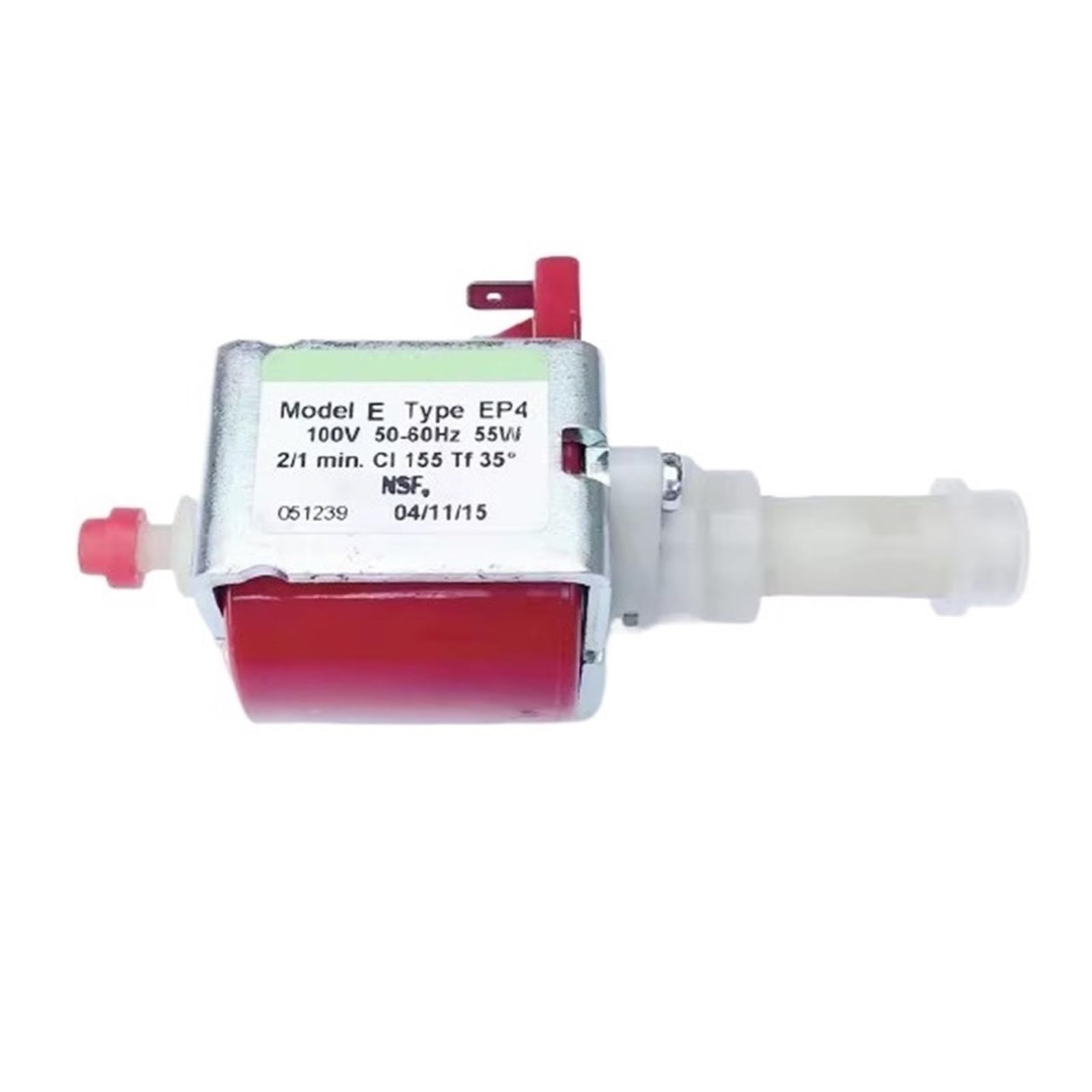 Bjybeopsaq One Color Ep4/Ep5 High Pressure Mini Electromagnetic Pump Ac 100V 50-60Hz 55W Coffee Machine Solenoid Water Pump Plunger Pump Replace Parts(Model E Type Ep4)