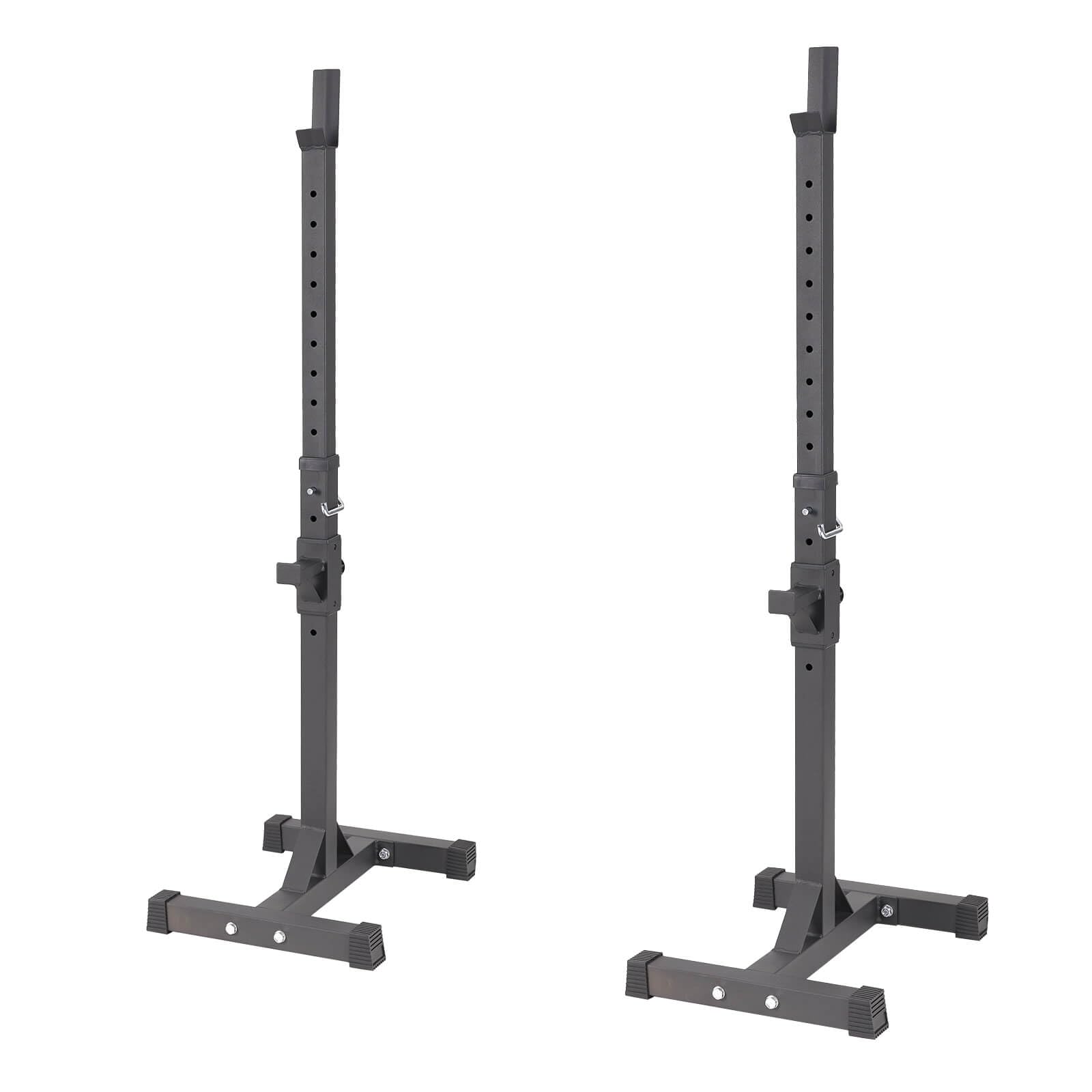 ALLINLIFE Soporte Barra Pesas,Rack Musculación Soporte Sentadillas,Estante de Sentadillas Ajustables en 12 Alturas,Fabricado en Acero Soporte Barra Pesas,Levantamiento Gimnasio en Casa Max 200 KG
