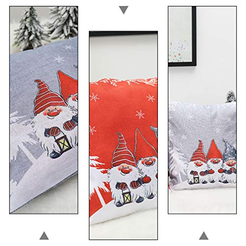 HEALLILY 2 Peças de Almofadas de Natal para Boneco de Neve de Inverno Papai Noel para Casa Fronhas Q