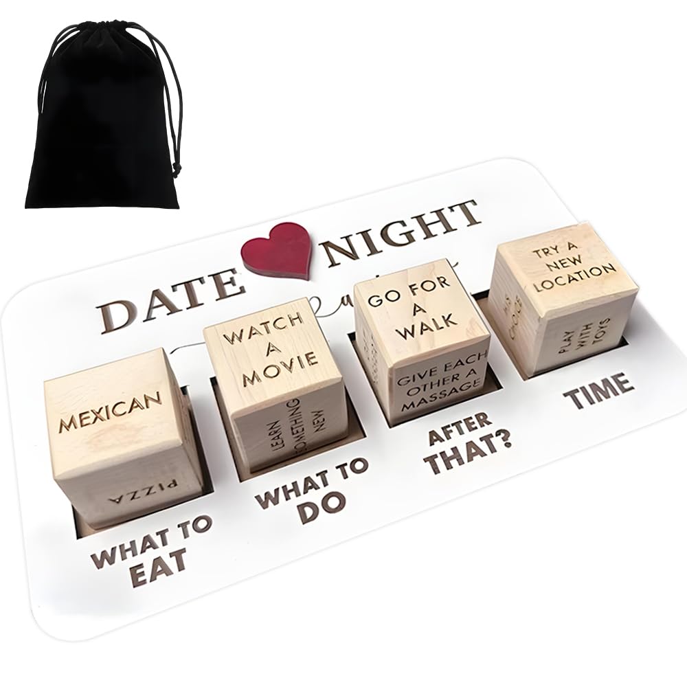 ZCOINS Date Night Ideas for Couples Game, Romantic Dice Games for Couples Fun,Valentines gifts for him and her Valentines day Anniversary Wedding date Gifts