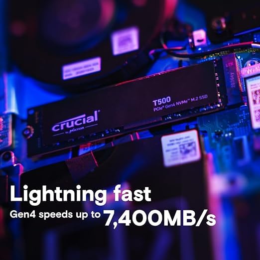 【M.2 SSD】2TB T500 PRO Amazon.in: Buy Crucial T500 2TB Gen4 NVMe M.2 Internal Gaming SSD