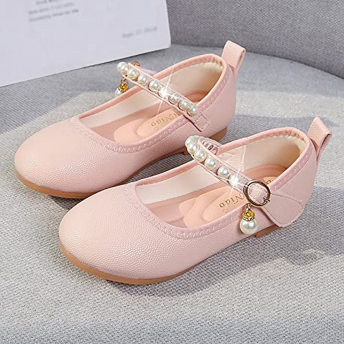 EnJoCho Girls House Shoes Girls Single Shoes Kids Open Toe Ankle Strap Dress Shoes Wedding Party Sandals For Toddler Kids4