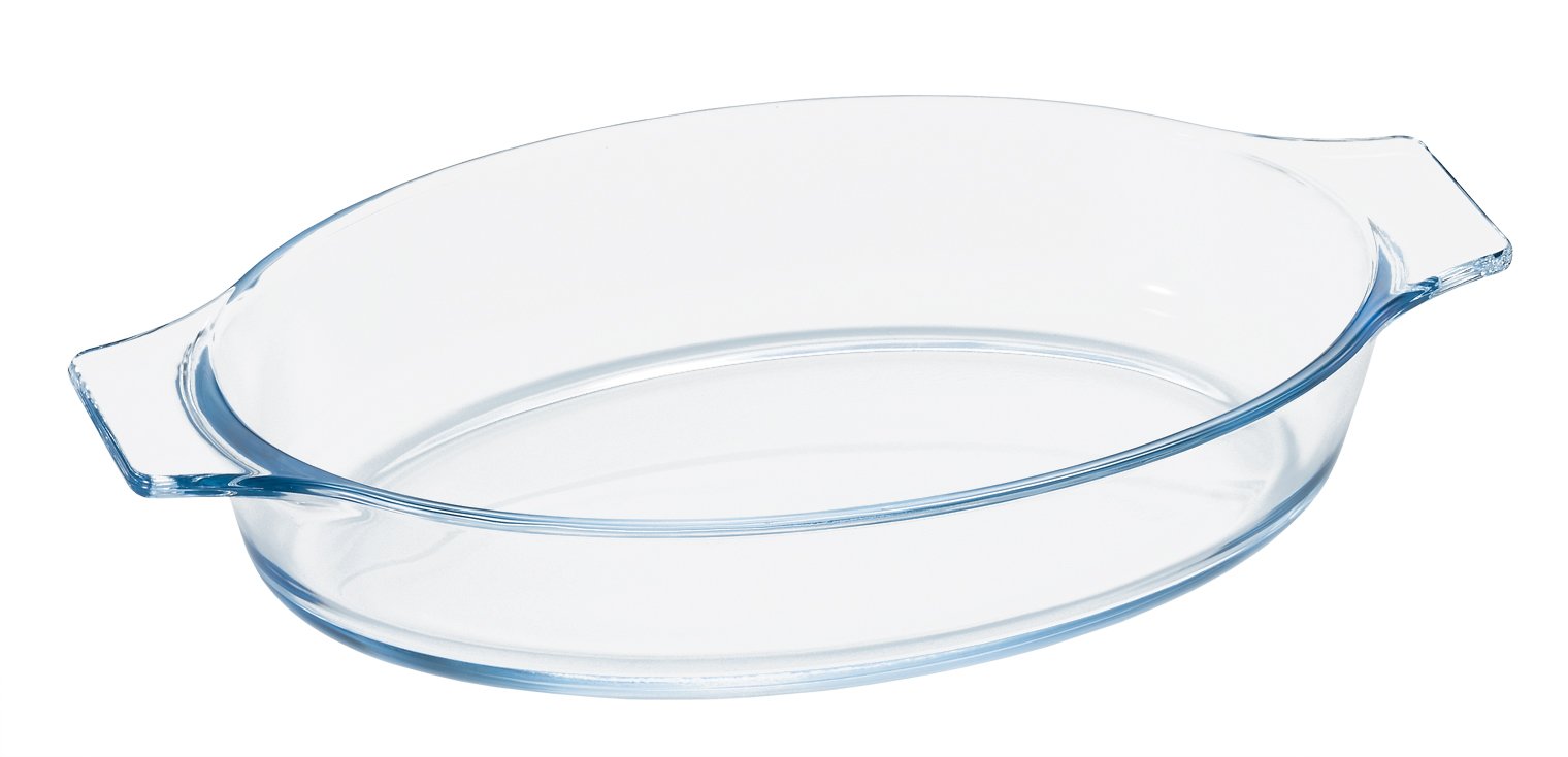 アデリア(ADERIA) 耐熱ガラス 調理器 グラタン皿 ベイクック ロースターオーバルL 850ml [レンジ対応/オーブン対応] H-3852