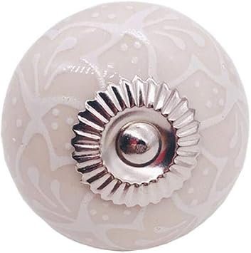 HEHUANG 1pcs Assorted Multicolor Vintage Floral Ceramic Round Drawer Knobs Dresser Cabinet Cupboard Wardrobe