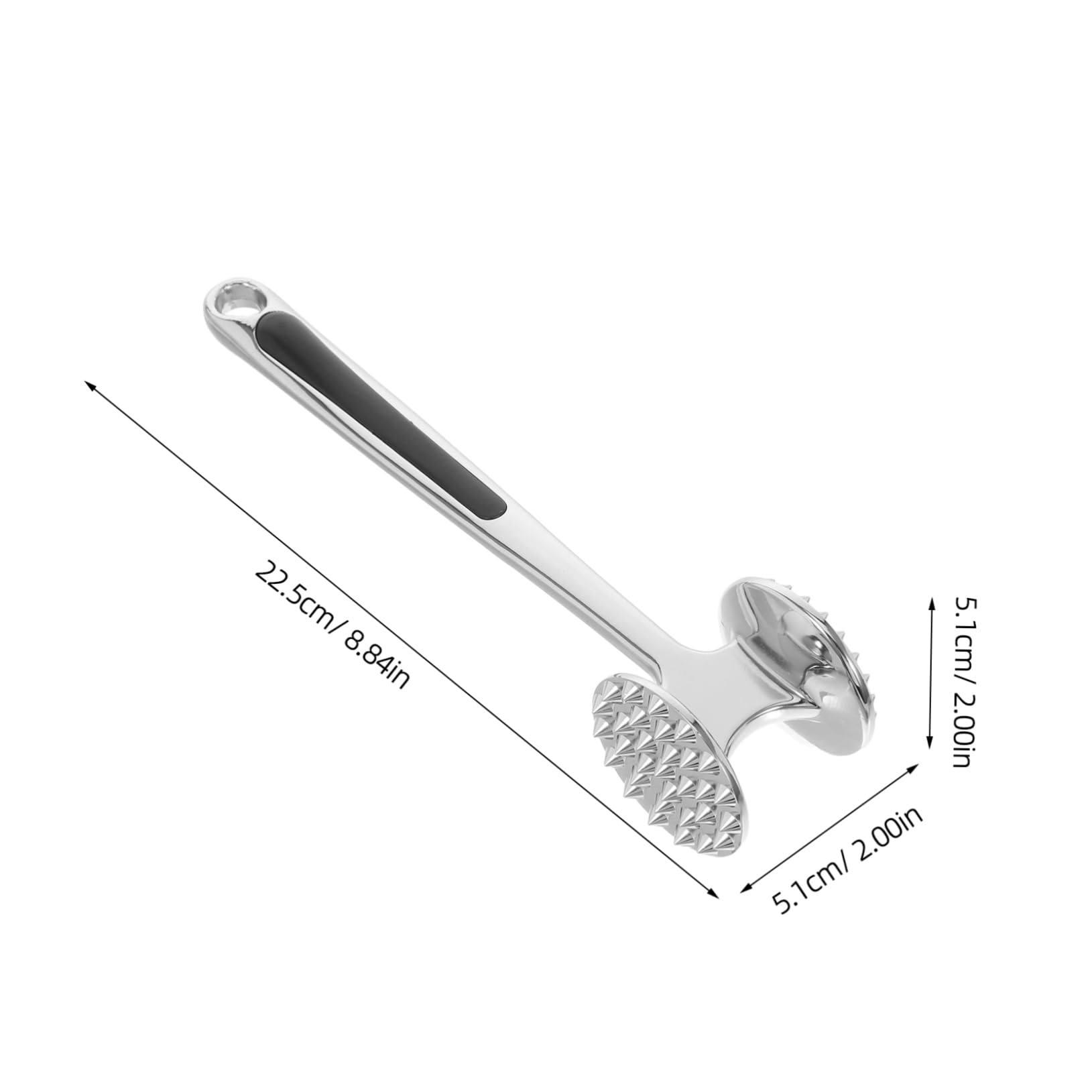 FUNOMOCYA Dual Sided Meat Tenderizer Hammer Comfortable Grip Kitchen Tool for Efficient Pounding Tenderizing of Steak Chicken More Heavy Duty Zinc Alloy Design for Professional Cooking