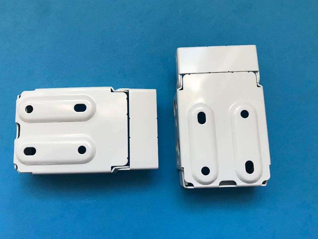 uk-blinds 1 PAIR VENETIAN BOX BRACKETS FOR 60MM X 43MM TOP BOX WHITE - Image 3