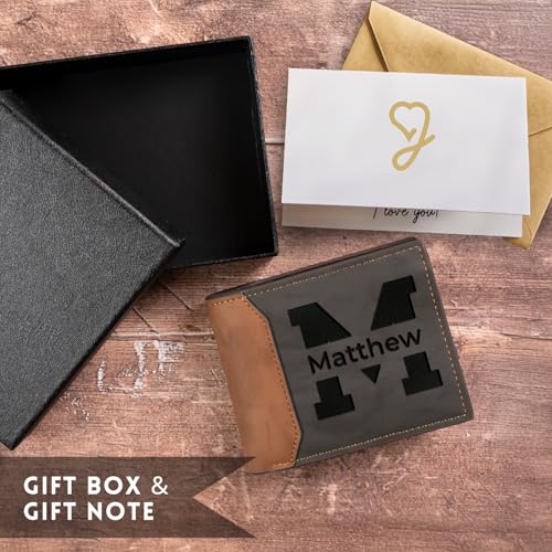 Personalized Gifts for Men – Custom Wallets for Men with Name Engraving | Personalized Wallet for Men – Great Fathers Day Wallet Gift for Husband, Dad, or Boyfriend3