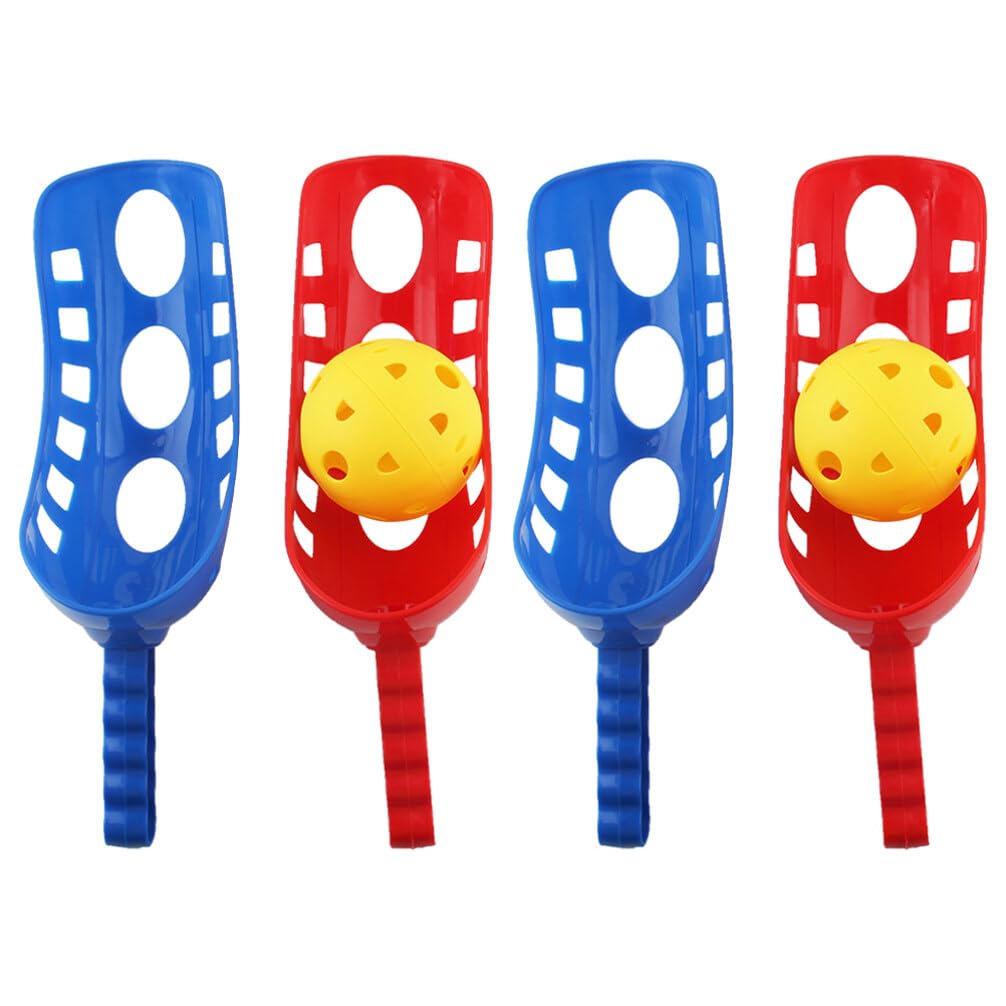 MUCKLILY Sports Scoop Ball Game Scoop and Toss Game, Includes 4 Scoops and 2 Balls, Outdoor Lawn Game for Kids and Adults for Party Lawn, Camping & Beach, 35.00X10.00X10.00CM, Q15C3NZO492S5GB0VZ10FL