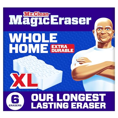 Mr. Clean Magic Eraser Sponge, All Purpose Cleaner, Long Lasting Cleaning Scrubber, Wall, Sneaker,...