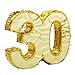 Sparkle and Bash Gold Foil Number 30 Pinata for 30th Birthday Party Decorations, Anniversary Celebrations (Small, 16.5 x 13 x 3 Inches)