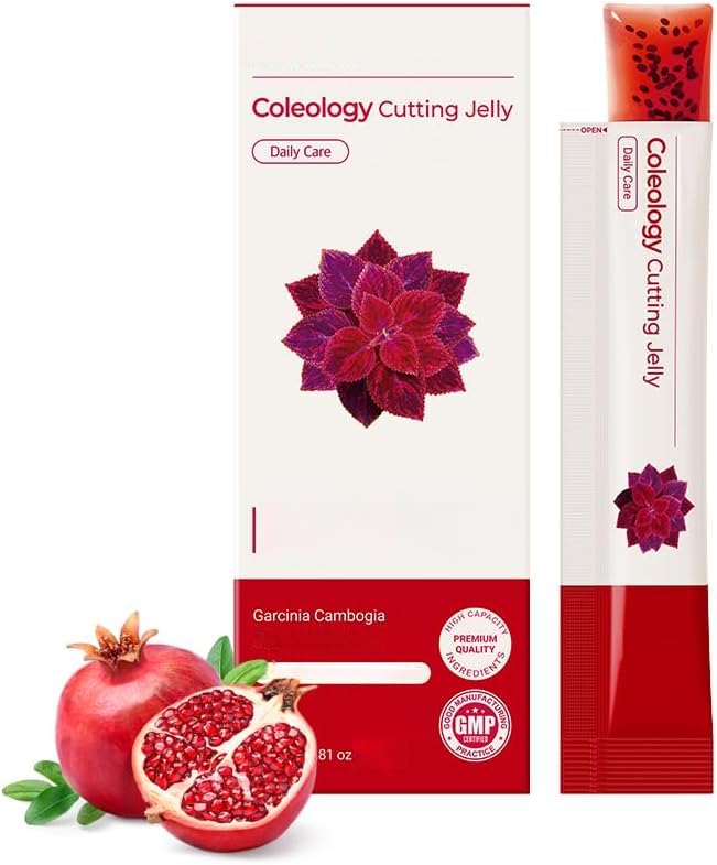 Coleología corte gelatina-metabolismo y pérdida de peso, sabor delicioso de granada