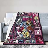 Generic Cartoon Monster Super Soft Flannel Throws Blankets Lightweight Blankets for Bed Couch Sofa Ultra Luxurious Warm and Cozy for All Seasons50x40