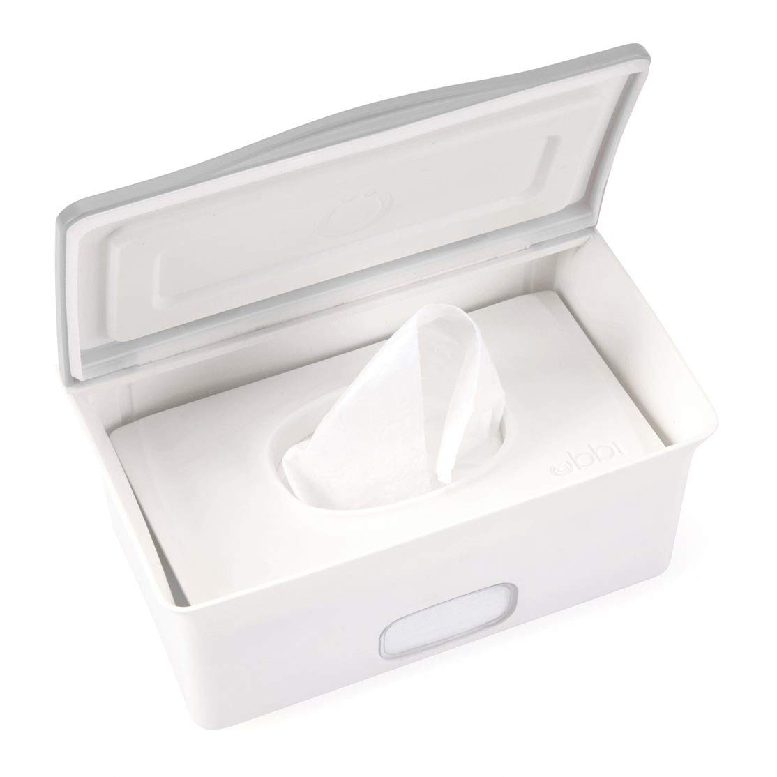 Ubbi Pet Wipes Dispenser, Grooming Wet Wipes Contianer for Dogs and Cats Moisture Locking Wipes Dispenser, White