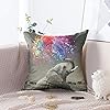 Sleepdown Kissen 45x45 Cm Mit Metallic-Marmordruck – Weich, Aus Baumwolle, Für Sofa, Bett Und Auto