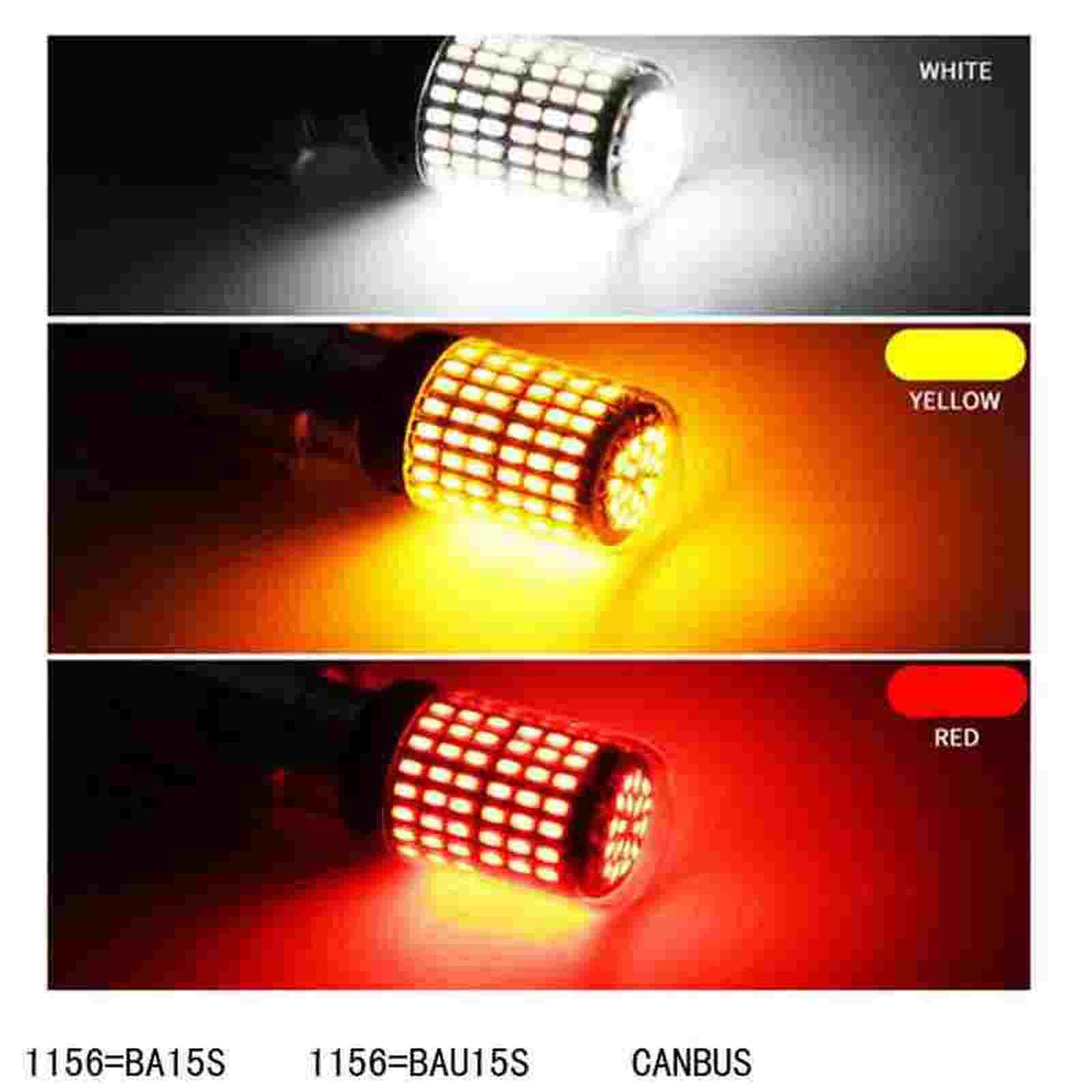 Canbus Blanco 1156 P21W BA15S Bombillas LED Luces de circulación Diurna DRL, para Jeep Compass 2011 2012 2013 2014 2015 2016