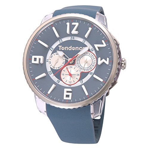 efX Tendence watch Gulliver Slim POP multi-function light blue 48mm Case Silicone Rubber Quartz TG165001 Men [sAi]