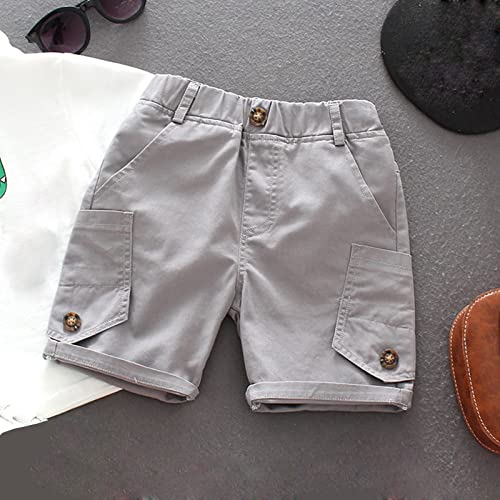 Moonker Toddler Baby Boys Cargo Shorts Solid Color Soft Light Summer Trendy Jogging Shorts Active Comfy Toddler2