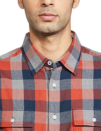 Image of Marks & Spencer Mens Solid Polyester Blend Collared Neck Regular Fit Easy Iron Shirt (Pack of 2)