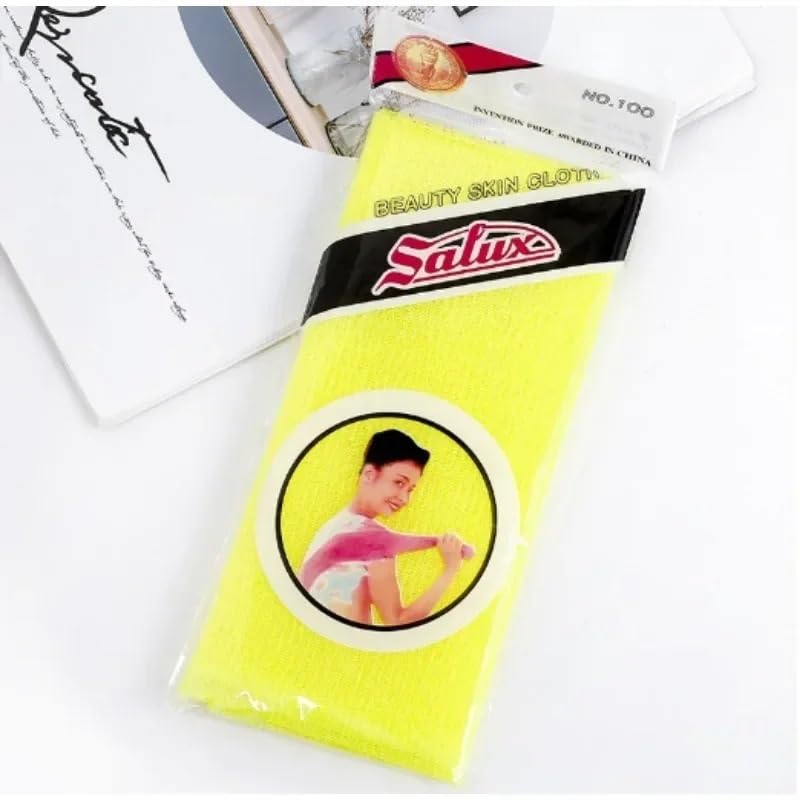 Esponja De Red Paño exfoliante de piel de belleza, toalla japonesa for baño corporal, Toalla de baño de nailon, toalla for pulir la piel, herramienta for frotar la espalda y el cuerpo(Blue)