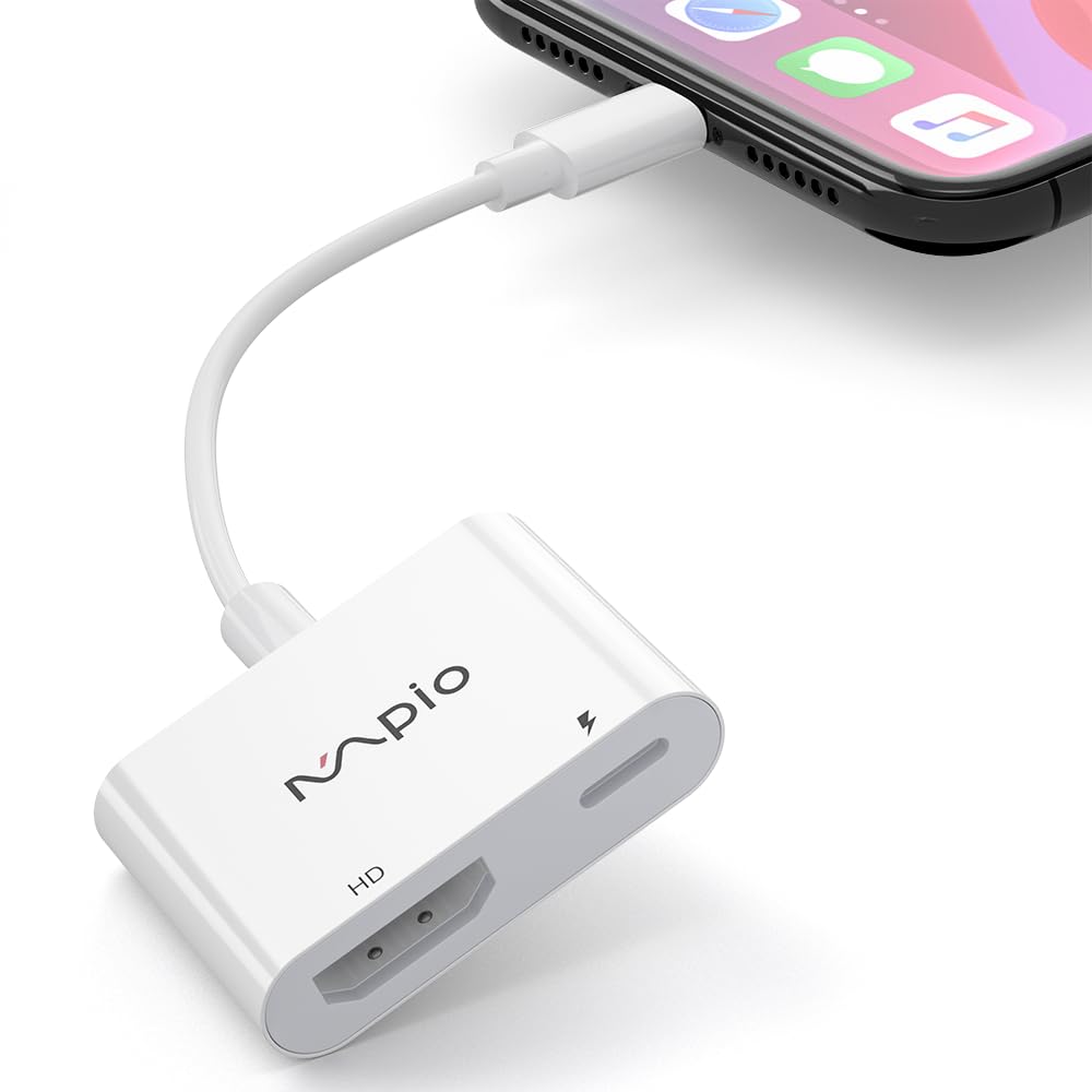 Apple MFi Certified] Lightning to HDMI Adapter for Apple, Digital