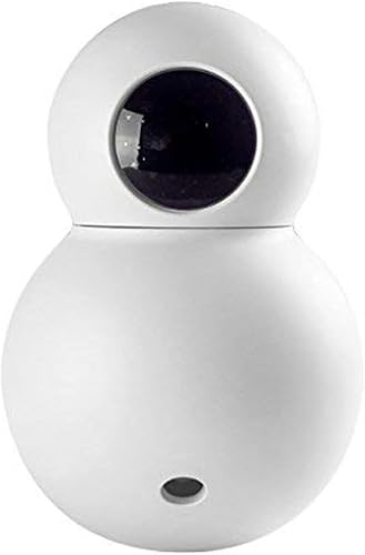 ZAQ Difusor de aceites esenciales con aroma del cielo LiteMist Humidificador ultrasónico de aromaterapia - 4.1 fl oz luz cálida (blanco)