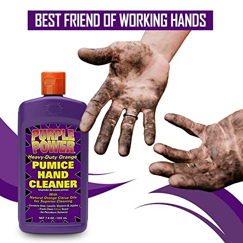 Centaurus Az Purple Power Hand Cleaner- Heavy Duty Hand Cleaner For Mechanics - Cleaner Degreaser - Liquid Hand Cleaner- Grease Hand Cleaner - Available With Premium Quality Gloves- 15Oz. #TOP2