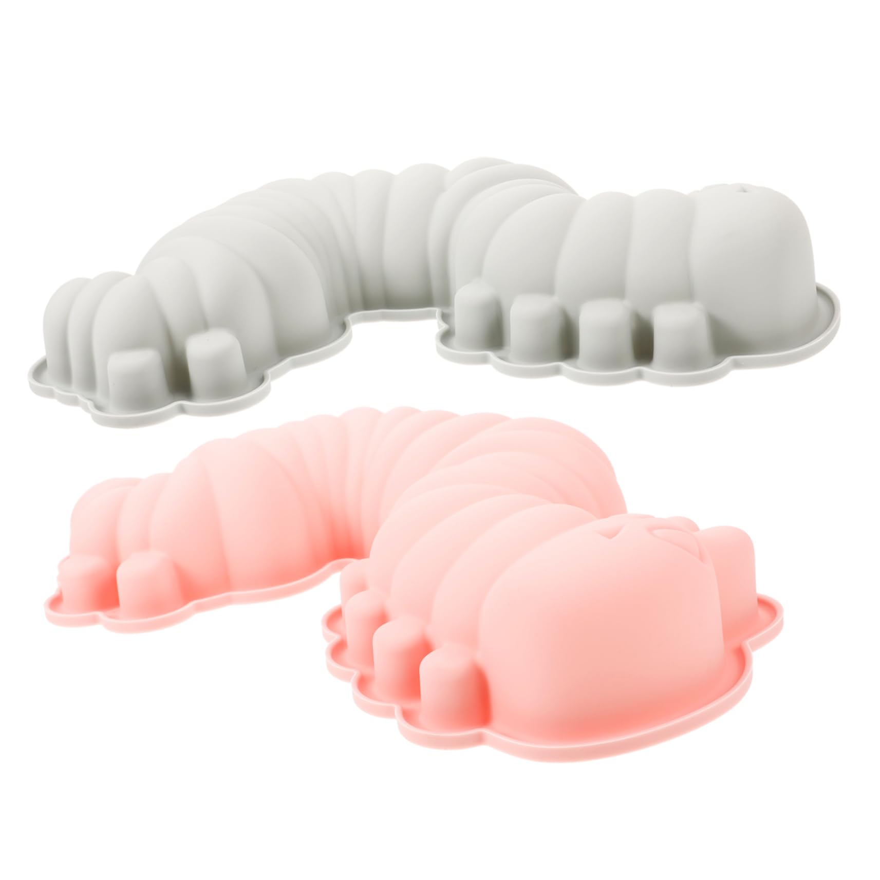 Moule à gâteau silicone chenille x2 pour chocolat et pâtisserie créative à la maison