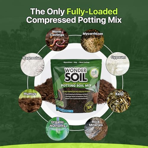 WONDER SOIL Organic Potting Soil | Ready to Plant Coco Coir Fully Loaded with Nutrients | 3 LBS Bag Expands to 12 Quarts of Indoor Outdoor Soil for Gardens & Plants | Incl Worm Castings, Perlite - Image 3