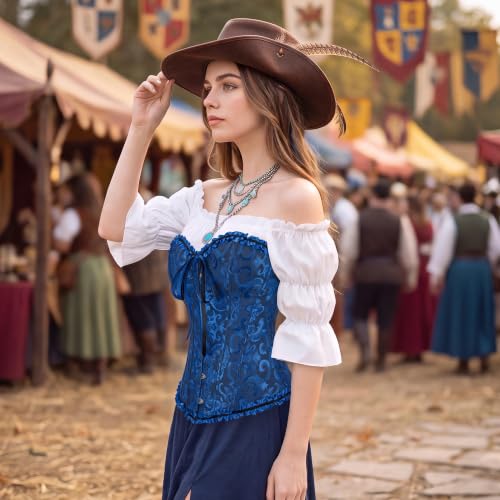 Image of frawirshau Women's Overbust Costume Corset Renaissance Victorian