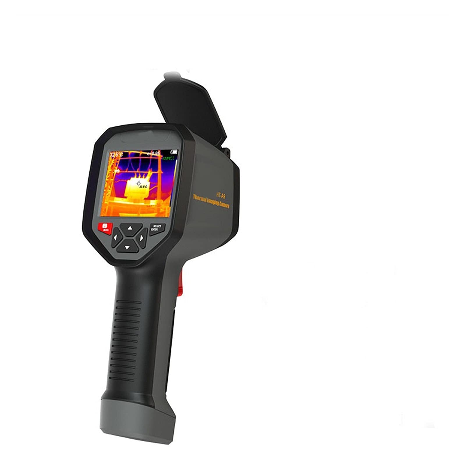 Termómetro de objeto industrial Detector de calefacción de piso de mano High-Pixel Infrarrojo Viento térmico Exactitud de medición ± 3% usado for la medición de la temperatura del objeto industrial (