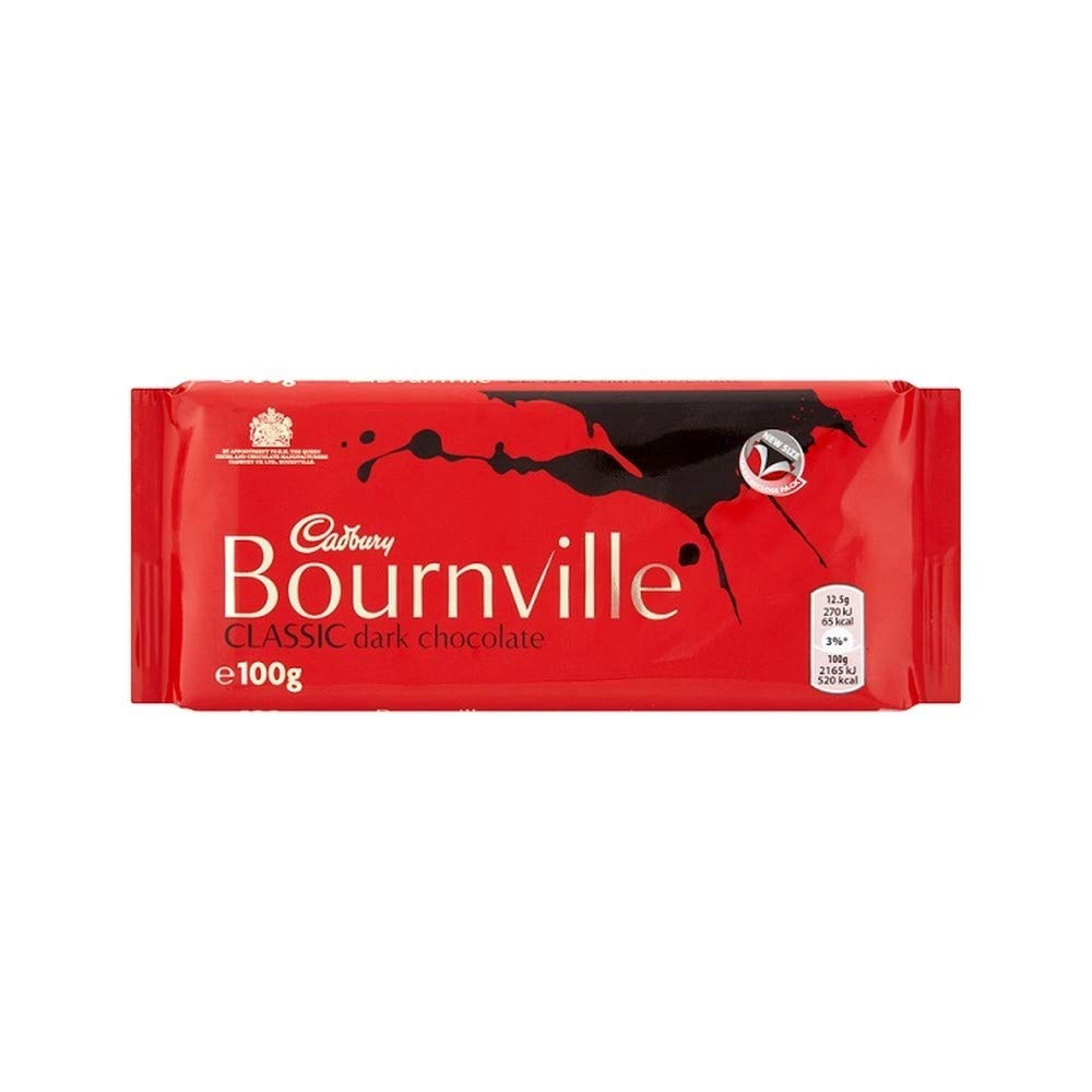 ( 18 Pack ) Cadbury Bournville Classic Dark Chocolate Bar 100g