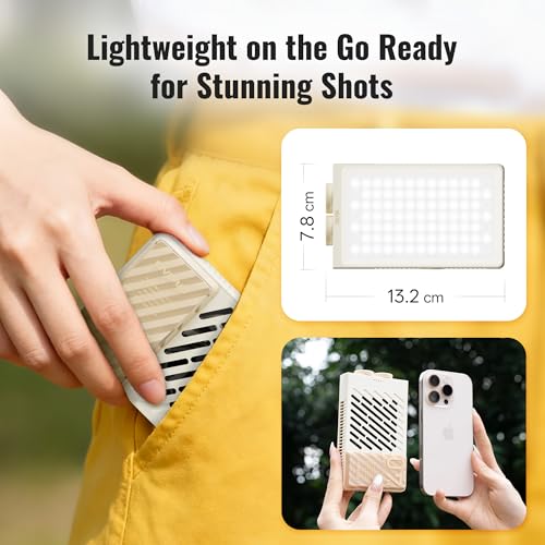 ZHIYUN FIVERAY M40 SE Combo Videoleuchte [Official] LED Videolicht, 17100 Lux, 2700–8500K, CRI ≈ 95, TLCI ≥ 97, 84 LEDs, 250g, Tragbares Video/Foto/Kamera/Streaming Licht für YouTube TikTok