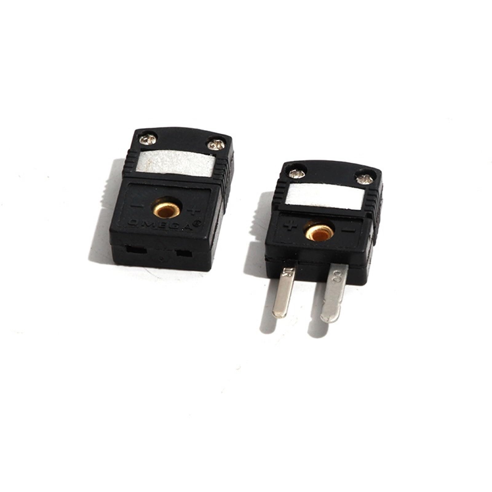 2 teile/paket Schwarz Farbe Männlich/Weibliche Anschlüsse Thermoelement Temperatur J Typ Sensoren Miniatur Buchse & Panel Mount(16)