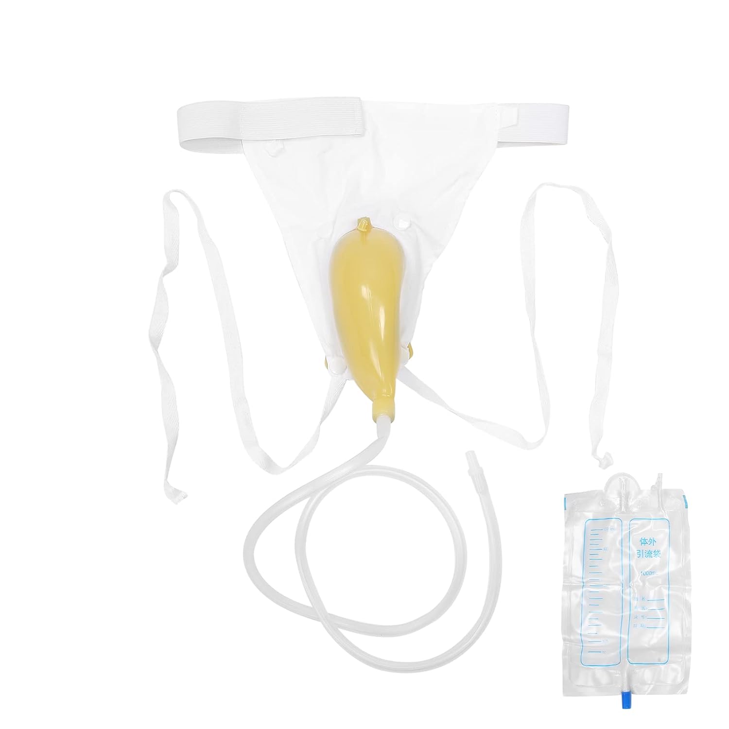 Urinal Pee Holder, Urine Collection Drainage Bag Wearable Urinal Urine