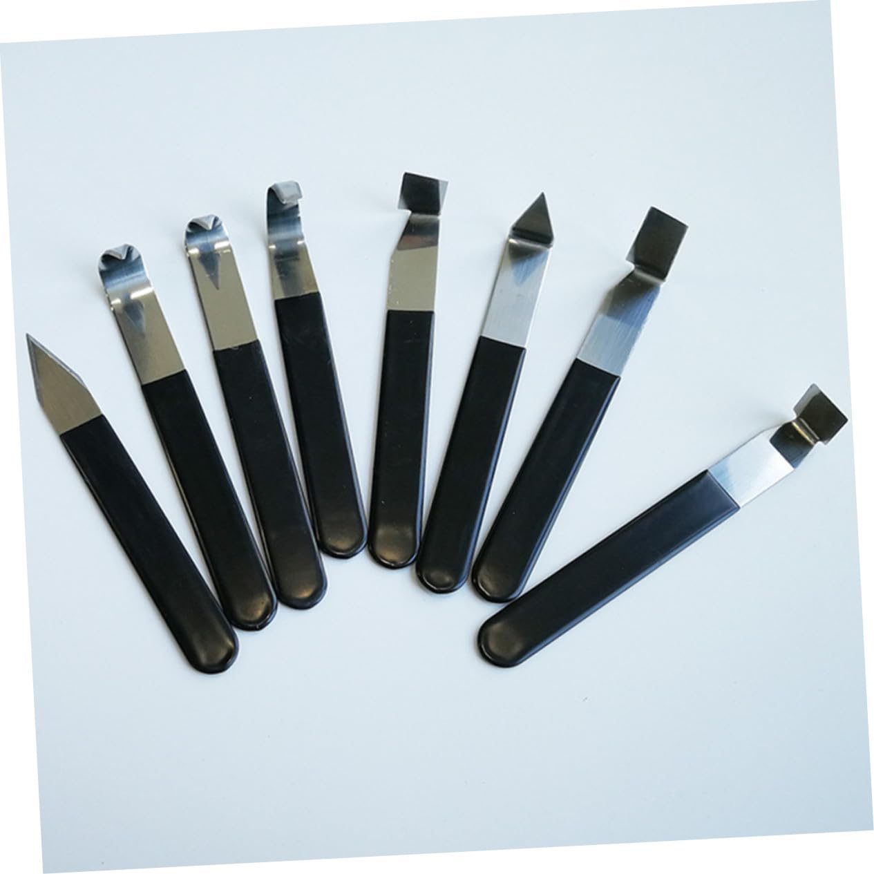 Kit 8 Pezzi Utensili per Ceramica in Acciaio Inossidabile Strumenti per Scultura in Argilla Fai da Te Accessori Compatti per Modellare Argilla Polimerica e Ceramica Artigianato Creativo