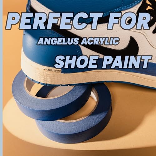 Image of Angelus 2 Pack Blue Painters Tape - 1 Inch Wide, 60 Yards x 2 Rolls (120 Total Yards) - Blue Masking Tape Bulk Pack - Ideal for Indoor and Outdoor Use - Multi-Surface Painting Tape