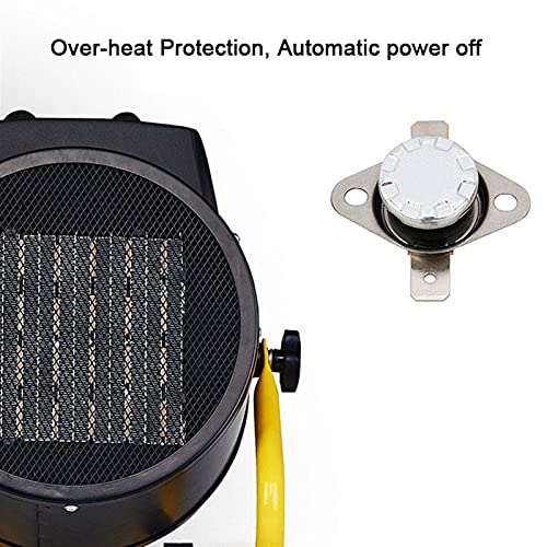 LSHAN 2KW-3KW industriële ventilatorkachel, Elektrische werkplaatsruimteverwarmer, draagbare kas PTC-verwarmer, 3 warmte… - Image 6
