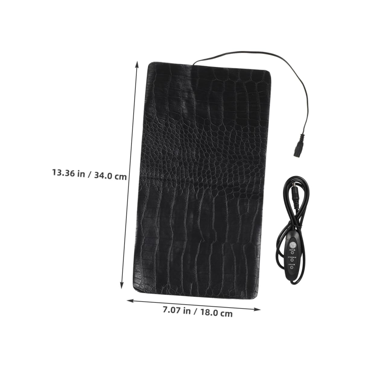 COLLBATH Pet Heating Pad 3 Heat Settings Powered for Cats Dogs Reptiles Safe Portable Easy Maintenance Home/Office