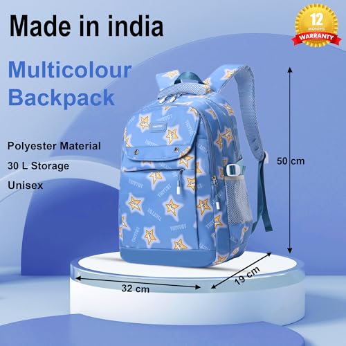 Image of Tinytot 30 Litre Waterproof School Backpack Bags for Women - Large 19 Inch Laptop Bag for Boys &Girls 12+ Years, College Bag for Girls and Boys, Men, Women - Ideal for Office, Travel, School, College