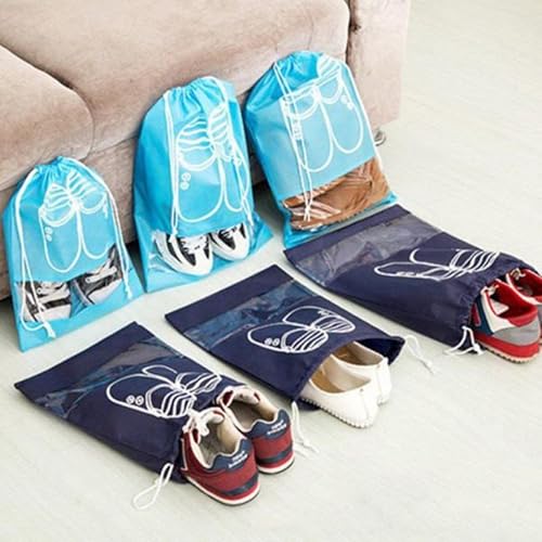 Image of Concepta Shoe Bag for Travel & Storage Travel Organizer for Women & Men Water-Resistant Travel Accessories Shoe Organizer Shoe Bags Pouches Cover for Travelling Travel Essentials (Pack of 5 PIS)