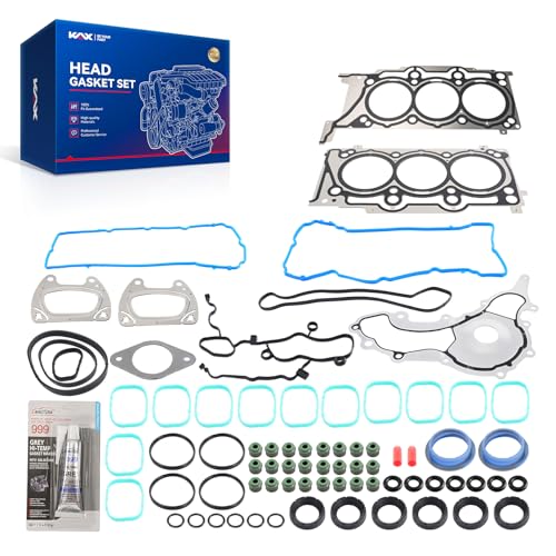 Image of KAX Engine Cylinder Head Gasket Set Compatible with Jeep Wrangler 2012-2017, Grand Cherokee 2011-2015, Dodge Grand Caravan Charger Durango, Chrys-ler 300 200 Town & Country, Ram 1500 3.6L, HS26541PT