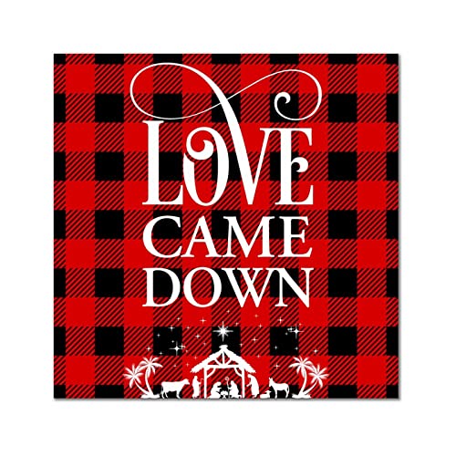 Décoration murale Love Came Down en bois, cadeau idéal pour femme
