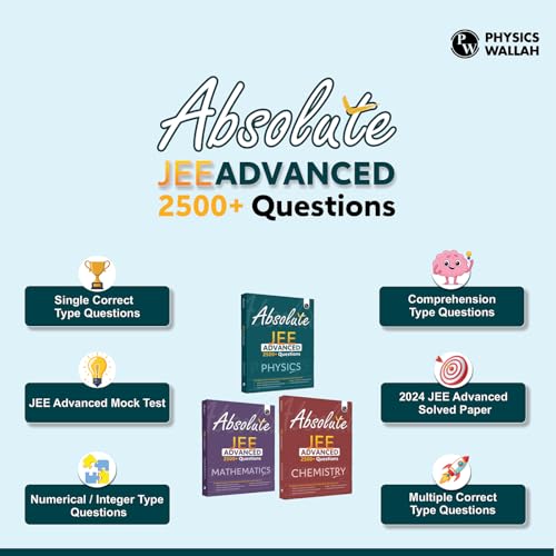 Image of PW Absolute JEE Advanced Physics, Chemistry and Mathematics 7500+ Questions For 2025 Exam with Formula Sheet Solved Paper and 3 Mock Tests [Paperback] PW