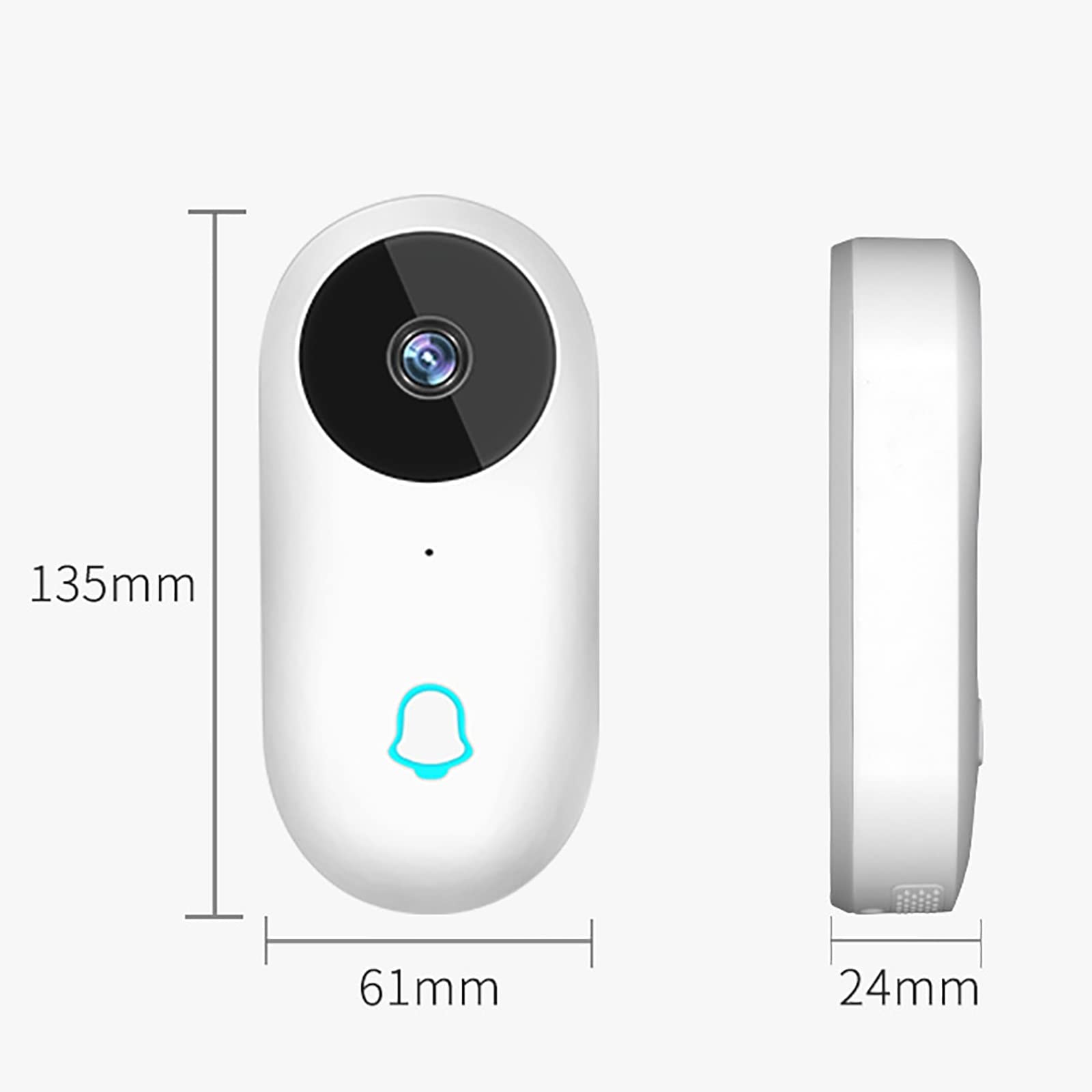 Wi-Fi対応 スマートビデオドアベル Amazon.co.jp: zmart Tuya ビデオドアベル ワイヤレス HD カメラ IR