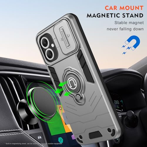 Coque Samsung Galaxy A06 5G robuste et fine avec bague de support - 6