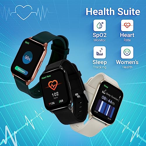 Image of Fastrack Reflex Beat+ 1.69 inch UltraVU Display|500 Nits Brightness|60 Sports Modes|24 * 7 Heart Rate Monitor|SpO2 Monitor|Sleep Tracker|IP68 Water Resistant|Music & Camera Control